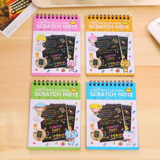 Sổ Scratch Note - Sổ Than Ma Thuật Cầu Vồng A6