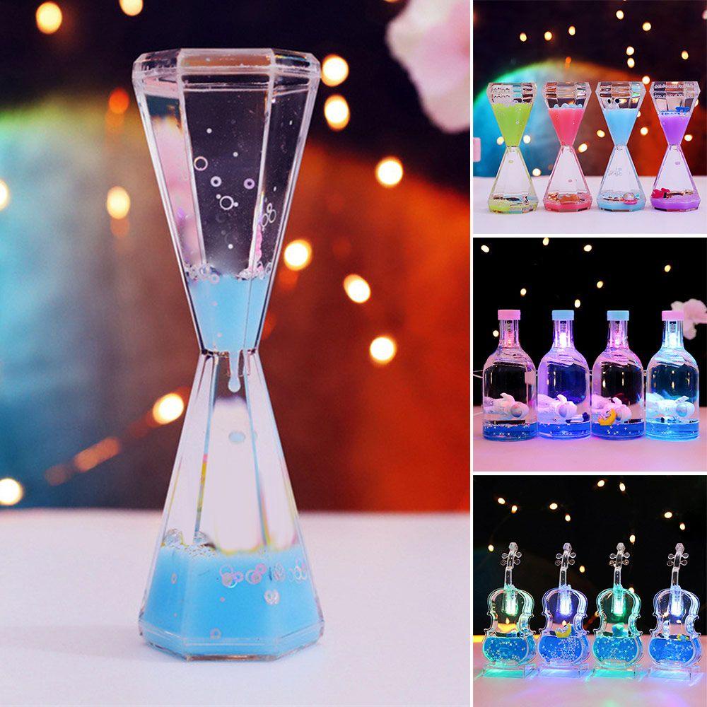 Suenin Đồng Hồ Cát Dạng Lỏng Nhiều Màu Sắc Hình Phi Hành Gia Chống Rò Rỉ Dầu Trang Trí Đàn Violin