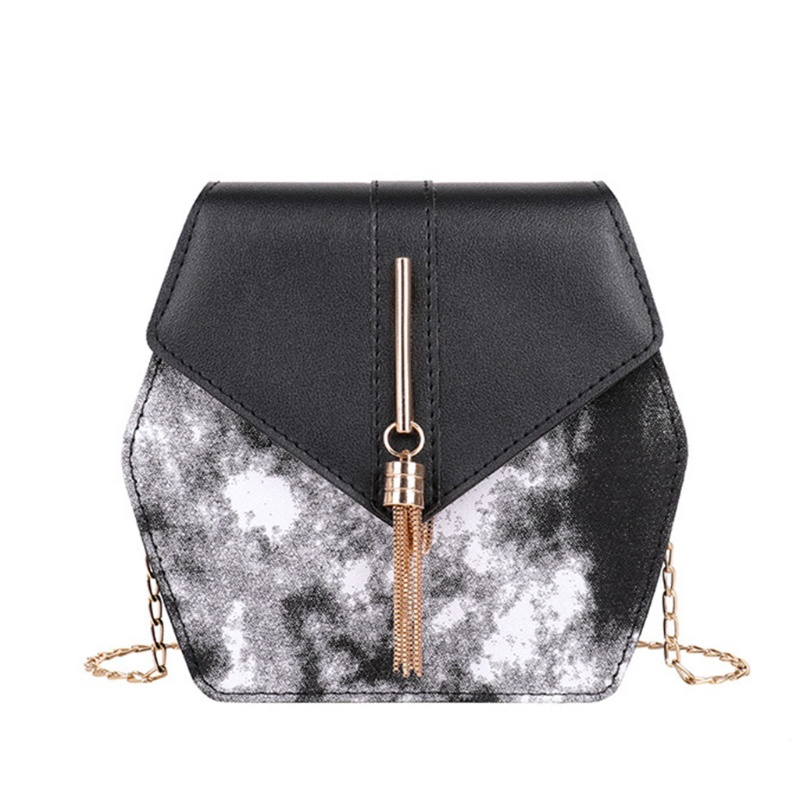 Túi Đeo Chéo Vai Hình Vuông Bằng Da Có Dây Xích Có Thể Điều Chỉnh Dành Cho Nữ