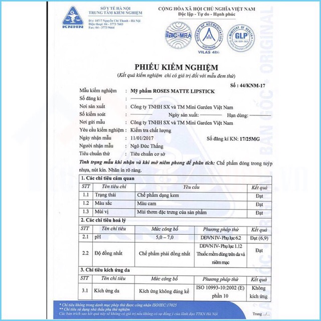 SON ROSES MẪU MỚI 2019