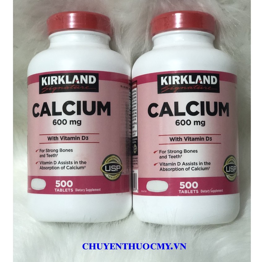 Canxi Viên + D3 Kirkland 500 Viên