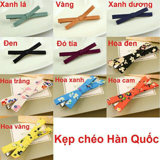 Kẹp tóc Chéo phong cách Hàn Quốc