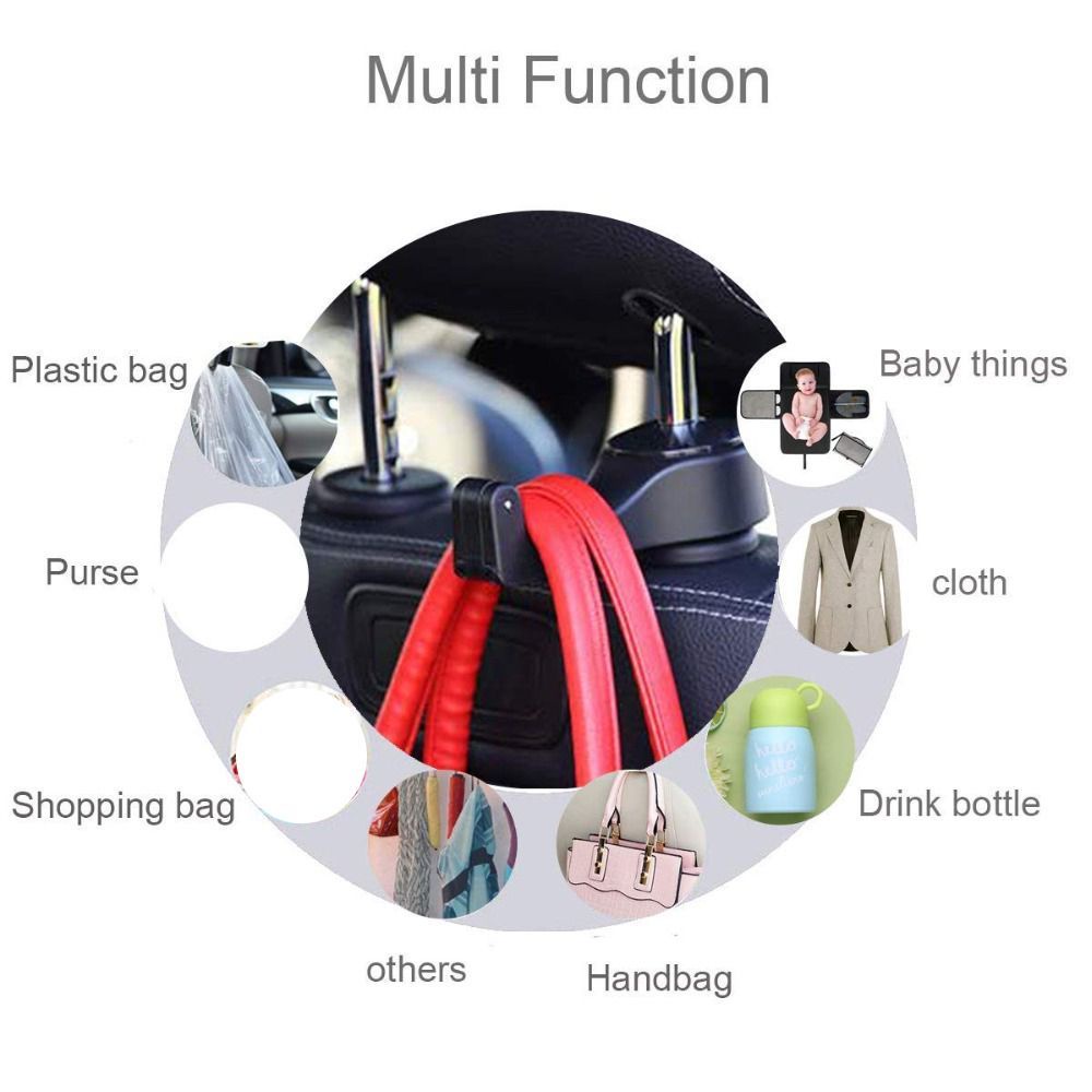 Aaron1 Móc Treo Điện Thoại 2 Trong 1 Đa Năng Gắn Ghế Ngồi Xe Hơi