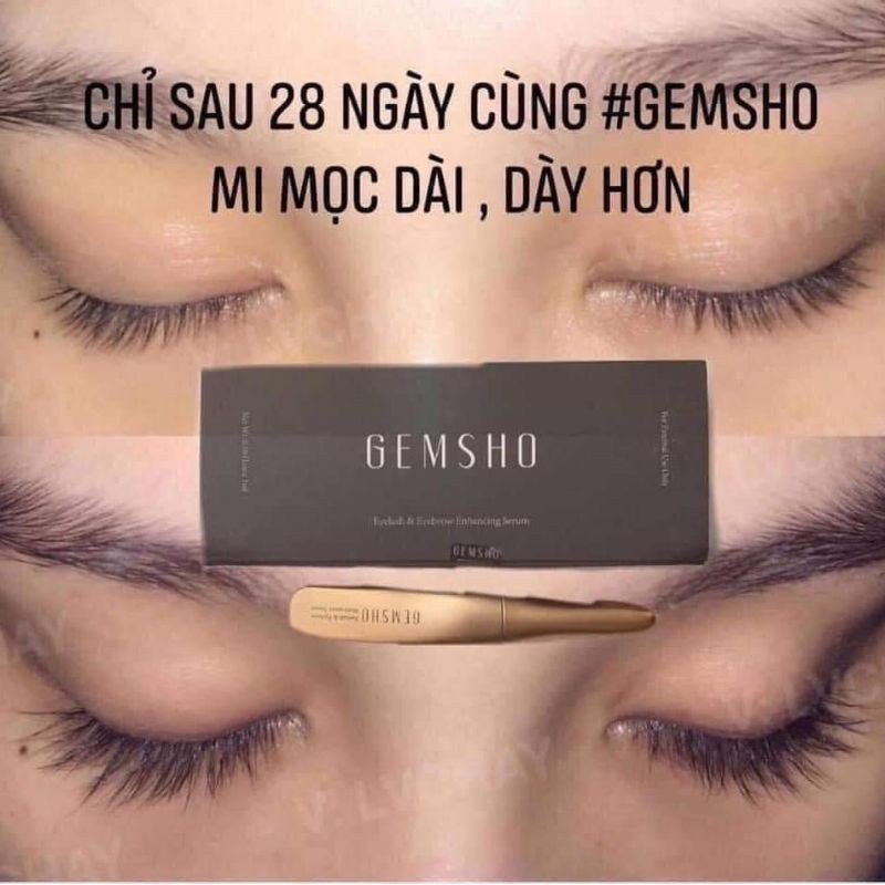 Dưỡng mi Gemsho Eyelash & Eyebrow