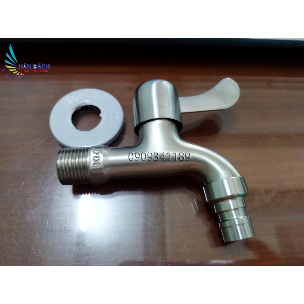 Vòi hồ inox 304, ren trong đúc