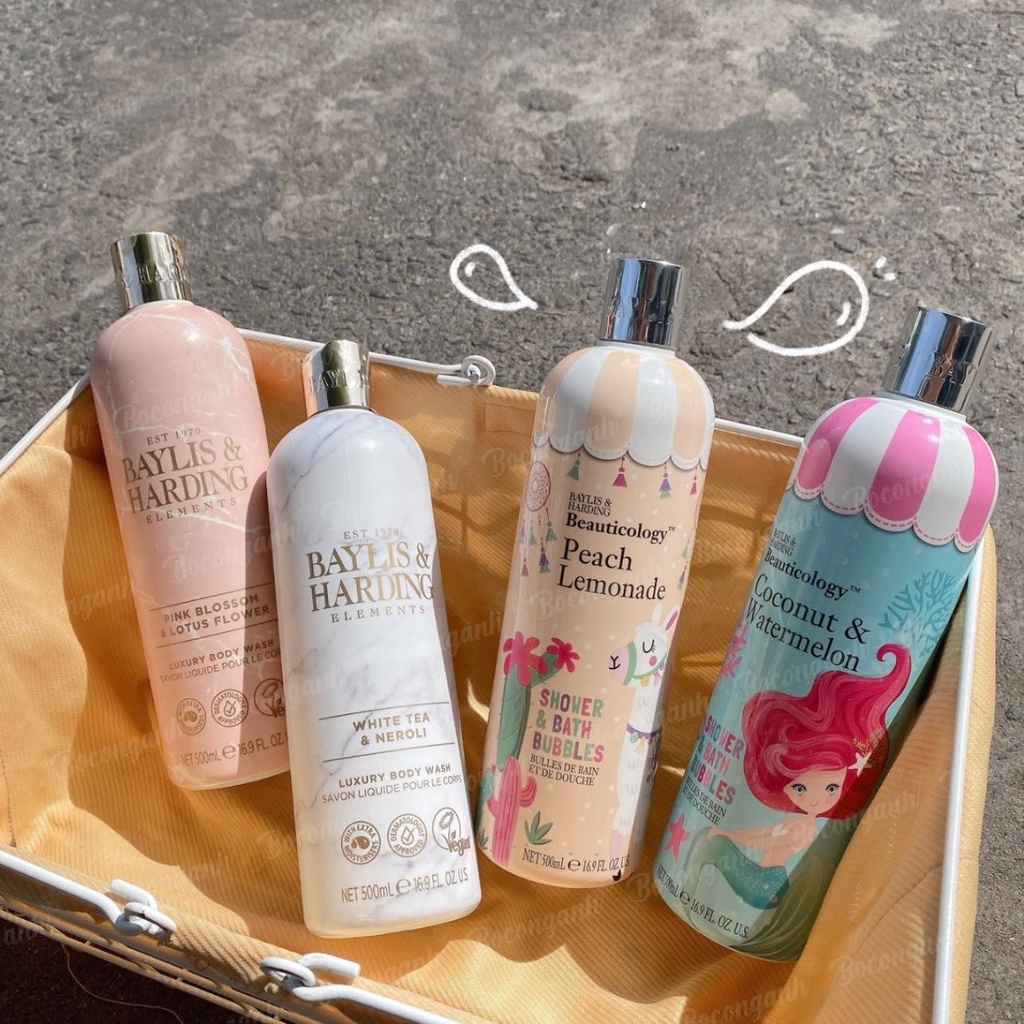 Set quà tặng 20/10 sữa tắm Baylis and Harding elements luxury body wash 500ml nhập khẩu UK