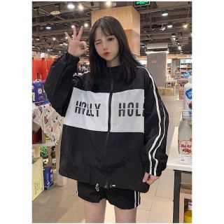 Áo khoác dù holly phối màu form rộng