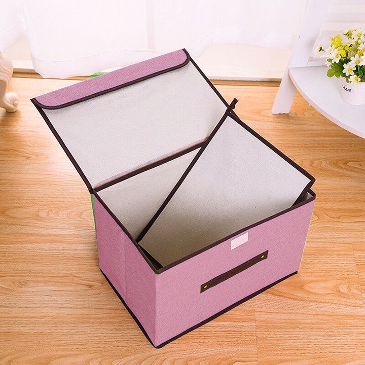 [RẺ VÔ ĐỊCH] Hộp vải đựng quần áo, đồ lót có nắp đậy tiện dụng