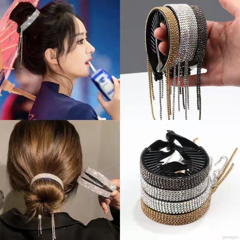 Kẹp tóc đính đá lấp lánh thời trang cho nữ