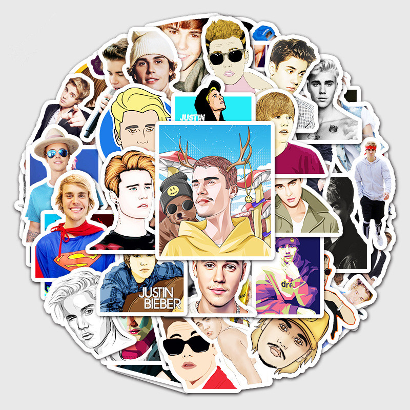 ❉ Justin Bieber Series 01 Stickers ❉ 50Pcs/Set Pop Singer Actor Waterproof DIY Fashion Decals Doodle Stickers