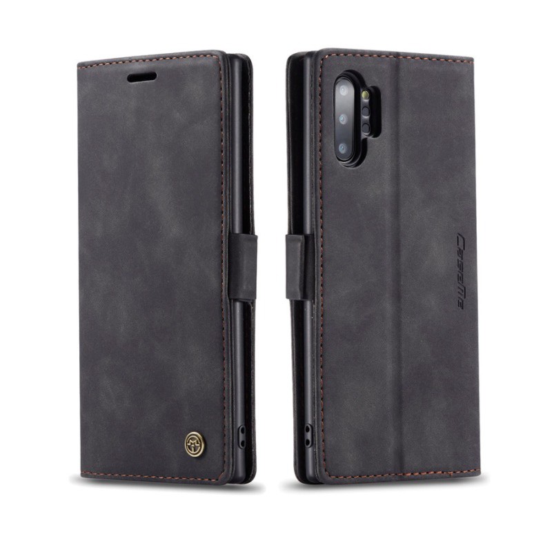 Bao da bò thật dạng ví chính hãng Caseme dành cho Samsung Galaxy Note 10 Plus