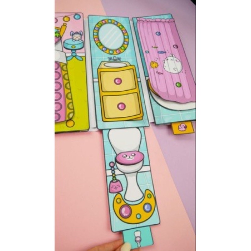 GIA ĐÌNH BÚP BÊ GIẤY 3 ( NHÀ POP IT)