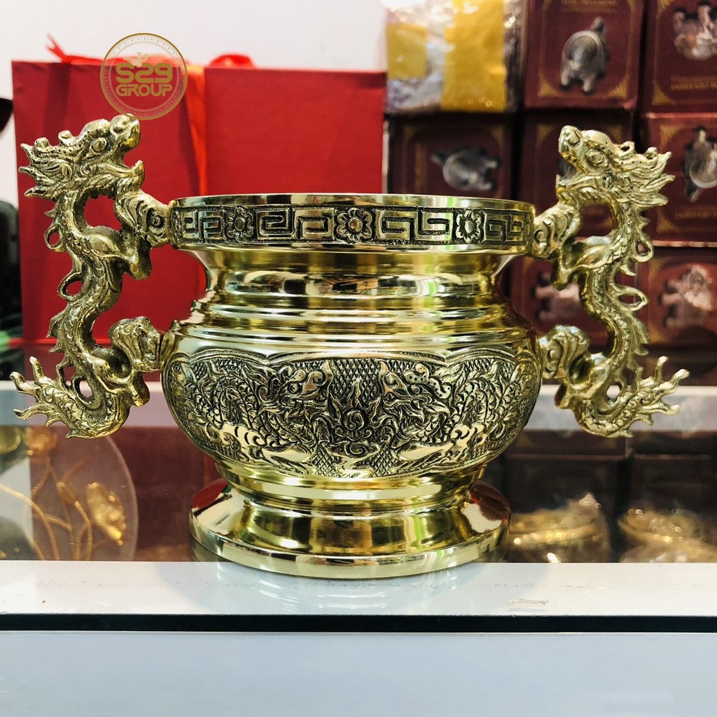 Lư hương đồng,bát nhang,bát hương thờ cúng đường kính 11cm,đồ thờ cúng bằng đồng cao cấp