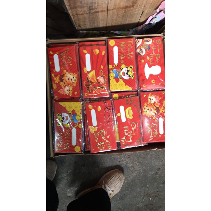 Bao Lì Xì 2022 Giá Sỉ Rẻ Tết  Màu Đỏ Đẹp Hoạt Hình Nhâm Dần Cute Dễ Thương
