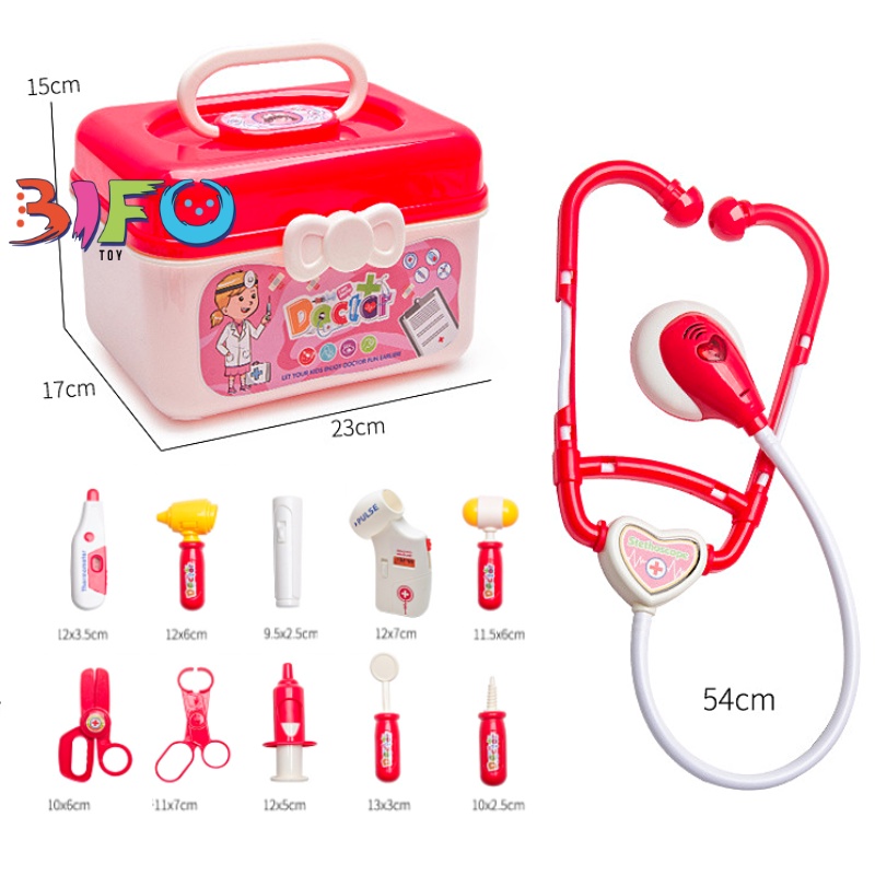 Bộ đồ chơi bác sĩ có âm thanh phát sáng vui nhộn đồ chơi hướng nghiệp nhập vai đồ chơi bác sĩ quà tặng sinh nhật bé