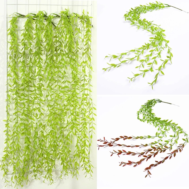 Cây liễu nhân tạo 5 nhánh 100cm treo tường trang trí trong/ngoài nhà bằng nhựa DIY