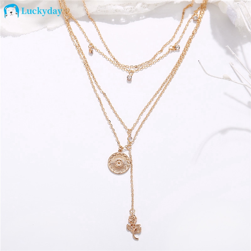 Dây chuyền nhiều lớp thời trang cá tính phong cách Bohemian