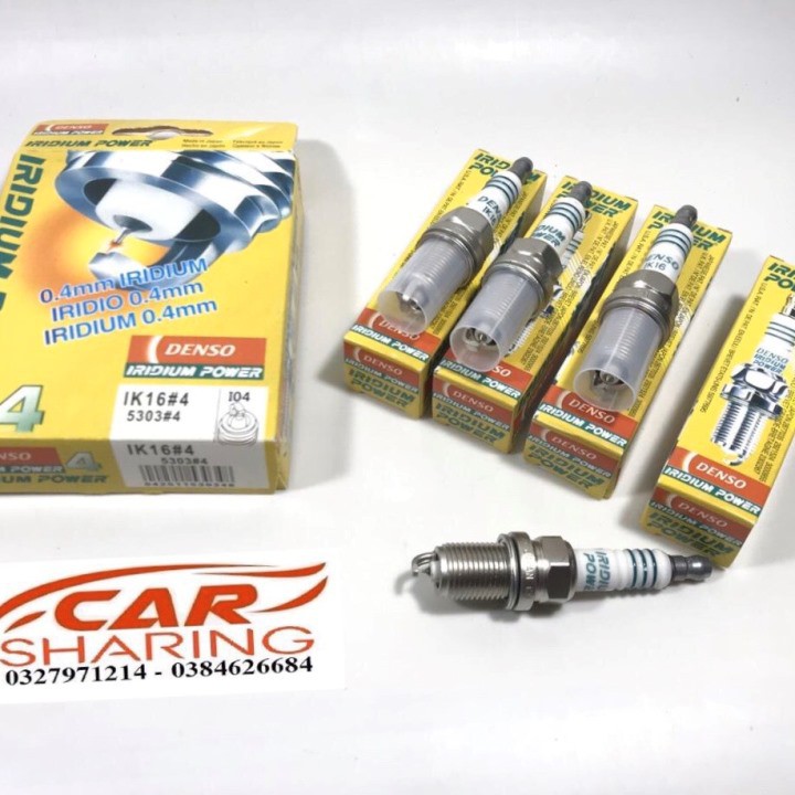 (Đọc kỹ phần mô tả ) Bộ 4 Bugi denso chân ngắn ren 14 ô tô Kia Honda Madza Toyota Lexus Mer BMW Audi Chevrolet....