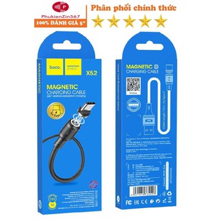 Cáp Sạc nhanh Từ Tính Nam Châm Hoco X52 Type C, Iphone, micro