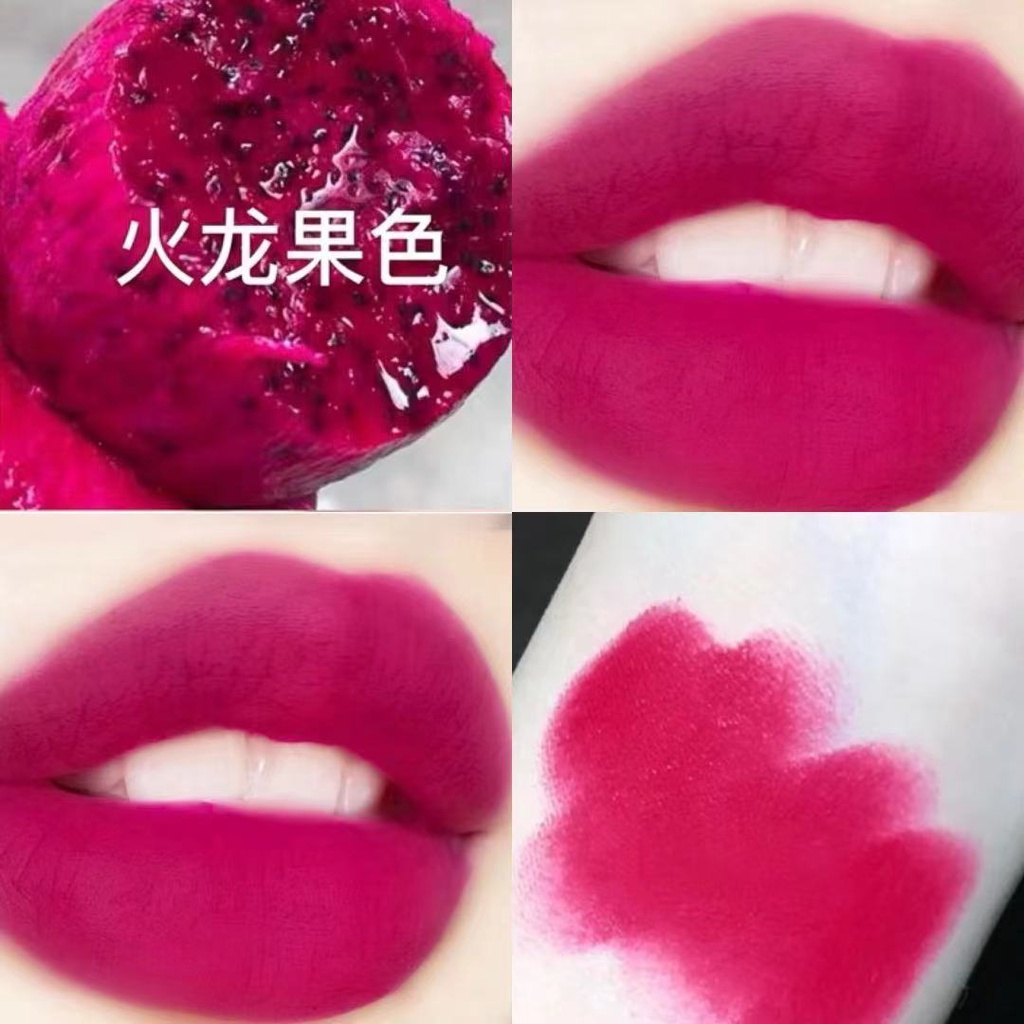 2 màu hoa hồng Son lì Matte Lipgloss dành cho nữ Thanh Long Màu giữ ẩm lâu và không dễ phai2 màu hoa hồng Son lì Matte Lipgloss dành cho nữ Thanh Long Màu giữ ẩm lâu và không dễ phai