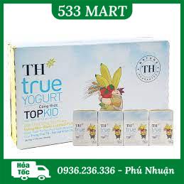 Thùng 48 hộp sữa tươi tiệt trùng TOPKID kem vanilla tự nhiên TH True Milk 180ml (180ml x 48)