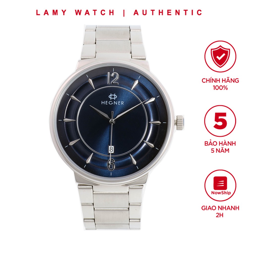 Đồng hồ Nam Hegner Slimline Blue 5051ML - Lamy watch