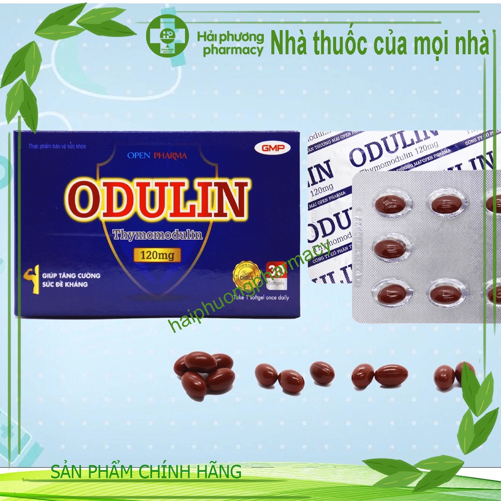 Odulin thymomodulin - tăng cường miễn dịch , tăng sức đề kháng giảm nguy cơ mắc bệnh 120mg