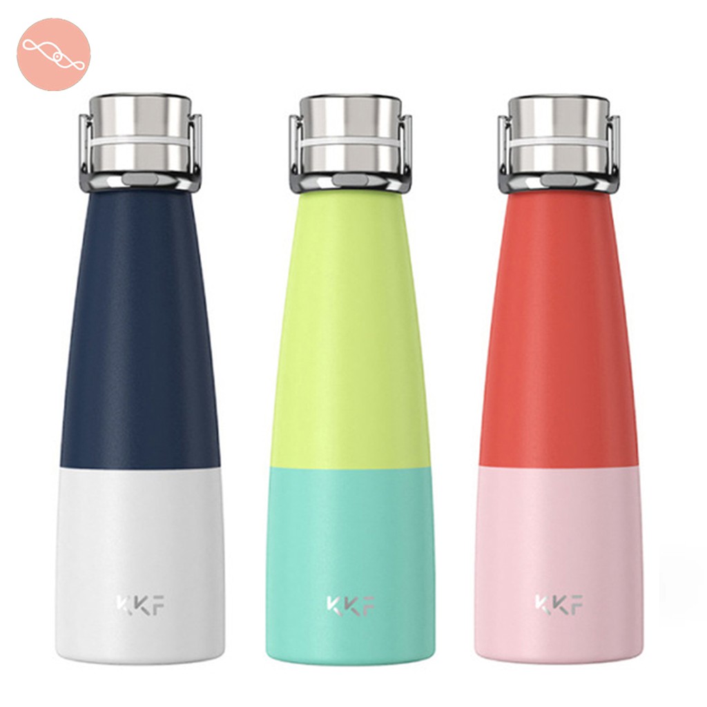 Bình Nước Xiaomi Kiss Kiss Fish Hút Chân Không Nhiều Màu Sắc Giữ Nhiệt Lên Đến 24 Giờ Nhỏ Gọn Dung Tích Lớn 290/ 475ml