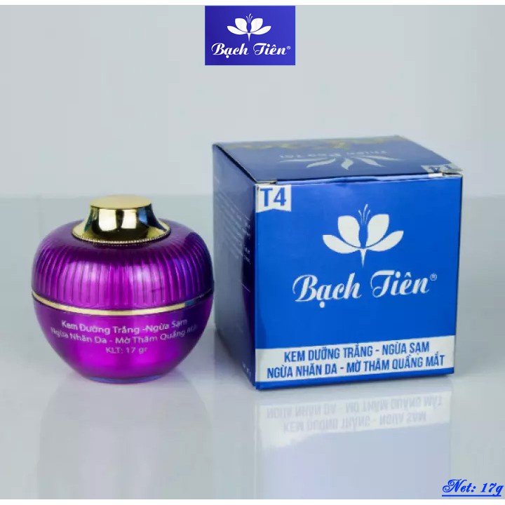 Kem Dưỡng Trắng Bạch Tiên T4, Kem Mờ Thâm Quầng Mắt, Ngừa Sạm 17g - Mỹ Phẩm Chính Hãng Sỉ Và Lẻ
