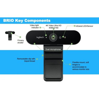 Webcam Logitech Brio- Hàng chính hãng