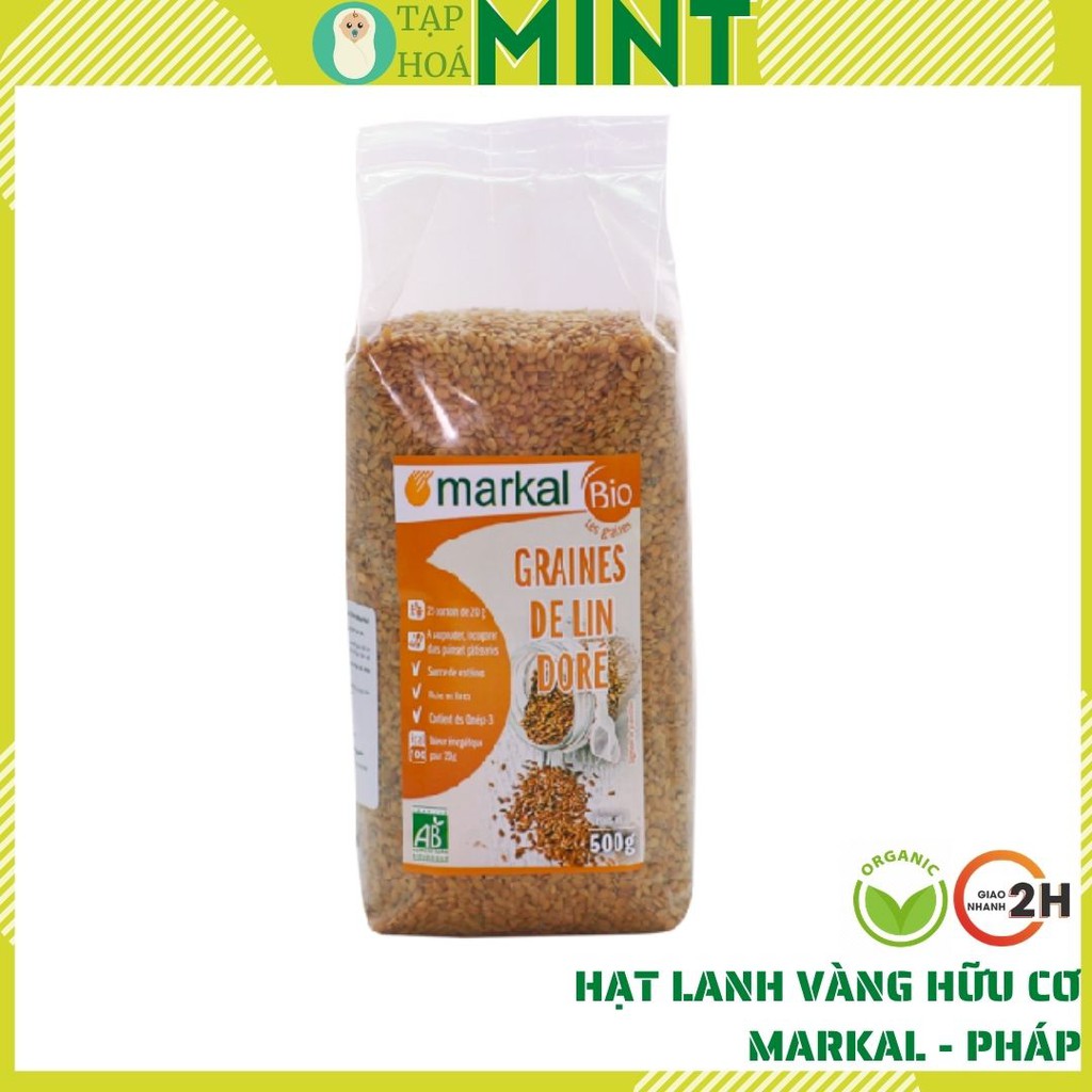 Hạt lanh vàng hữu cơ Markal 500g - Tạp hoá mint