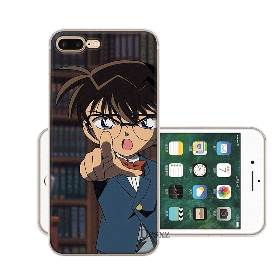 Silicone Ốp Điện Thoại Silicon Hình Thám Tử conan Cho iphone 6s 6 7 8 plus 5 5s se