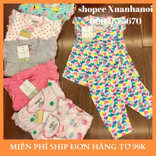 Bộ Bozip bé gái quần ngố áo bèo