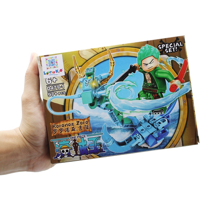 Đồ Chơi Lắp Ráp Mô Hình Nhân Vật One Piece - Doll D479-1 - Zoro (97 Mảnh Ghép)