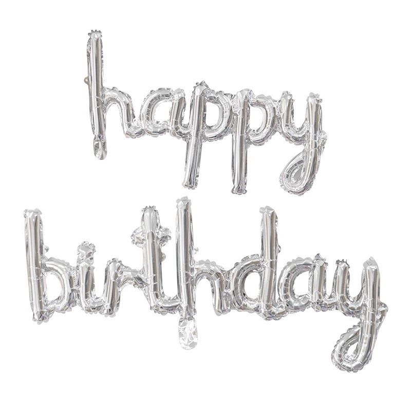 Bộ Chữ Liền Bong Bóng HAPPY BIRTHDAY 40cm Trang Trí Sinh Nhật - Yori Party