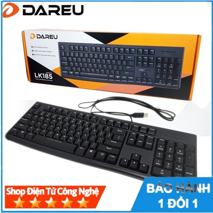 Bàn phím Dareu LK185- phím mỏng, sản phẩm lý tưởng cho dân văn phòng