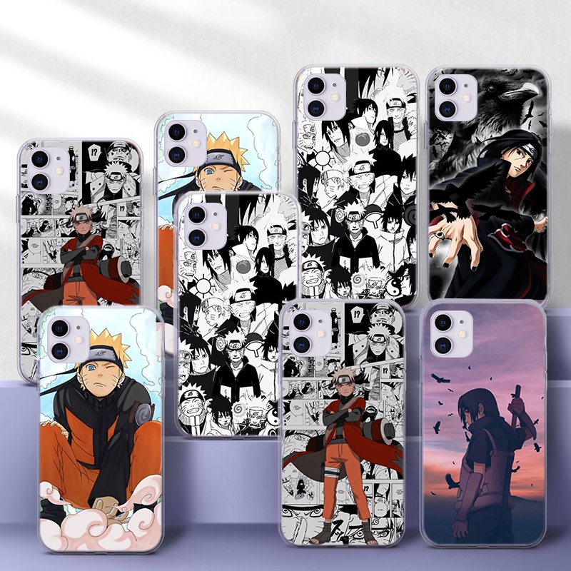 Ốp Điện Thoại Mềm Trong Suốt Hình naruto shippuden 53RT Cho iPhone 5 5S SE 2020 6 6S 7 8 Plus X