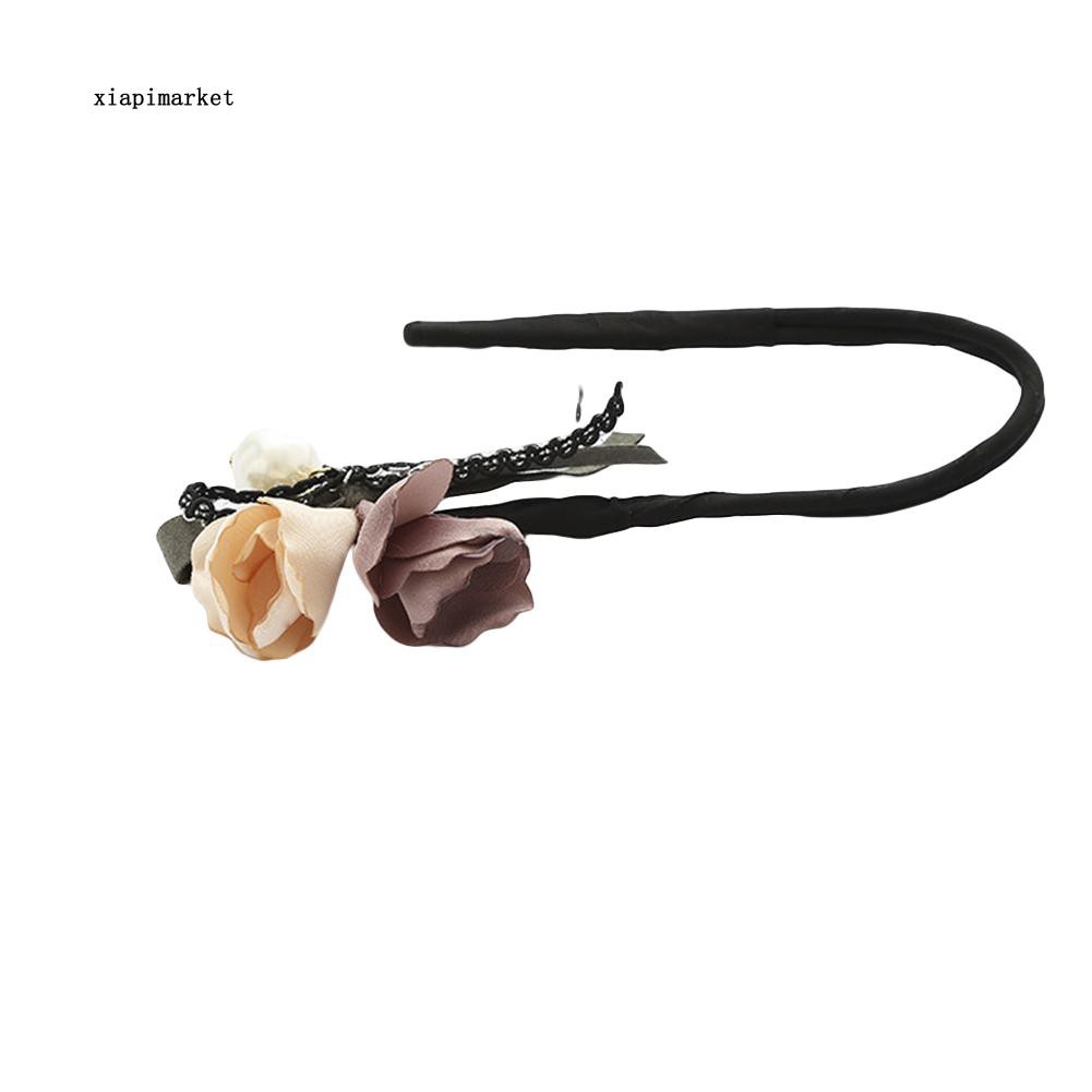 Dụng Cụ Búi Tóc Hình Bánh Donut Và Hoa Đính Ngọc Trai Giả Thời Trang Cho Nữ