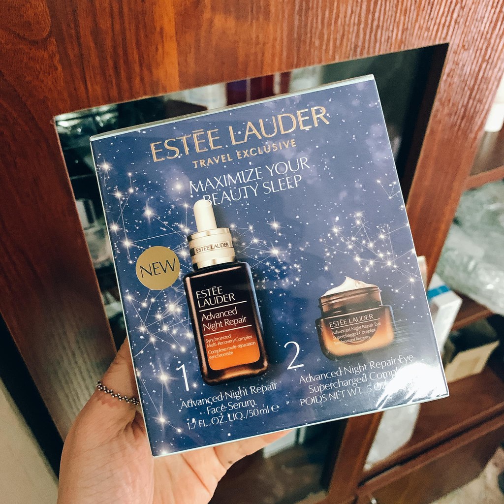 Set serum Estee Lauder Maximize your beauty sleep gồm Serum và kem mắt fullsize