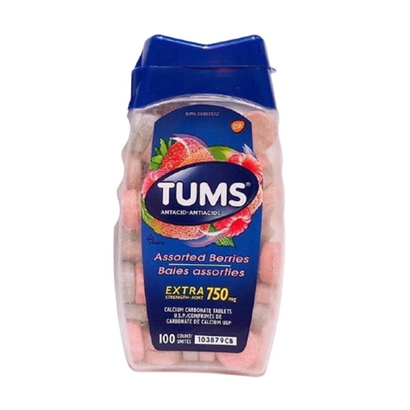 Viên ngậm ợ chua bao tử Kirkland/ Member's mark/ Tums 100v /265v