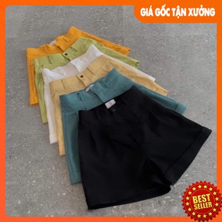 Quần Short Nữ gập gấu ống rộng siêu hot năng động
