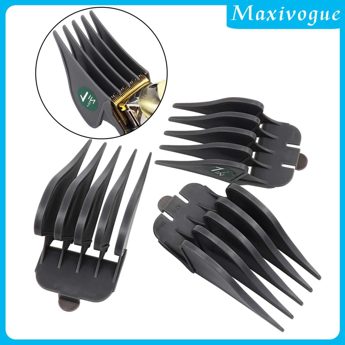 (Hàng Mới Về) Bộ 3 Lược Gắn Tông Đơ Hớt Tóc 32mm 38mm 51mm | BigBuy360 - bigbuy360.vn