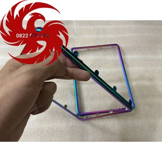 Khung biển số xe máy 7 màu titan ( giá 1 khung viền)