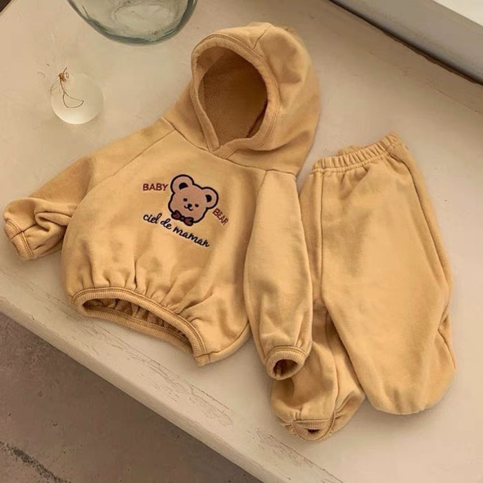 Bộ Quần Áo Hoodie Trẻ Em Chất Liệu Nỉ Bông Có Mũ Cho Bé Trai Và Bé Gái, Áo Hôdie Cho Bé Cân Nặng Từ 5-28kg BETHOKIDS