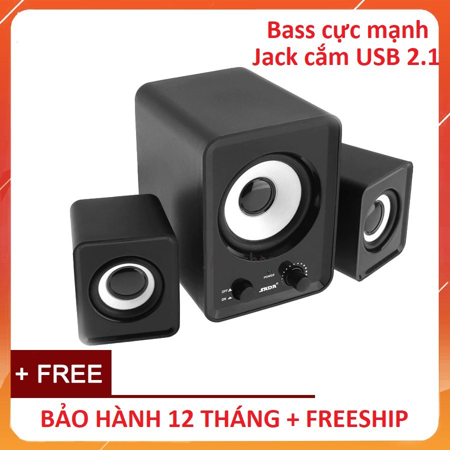 [ 𝐁𝐀́𝐍 𝐑𝐄̉ 𝐍𝐇𝐀̂́𝐓 𝐒𝐇𝐎𝐏𝐄𝐄 ] Bộ 3 Loa Máy Tính PC Cao Cấp 2.1 - Loa vi tính Âm Bass Echo Hay - Nhỏ Gọn