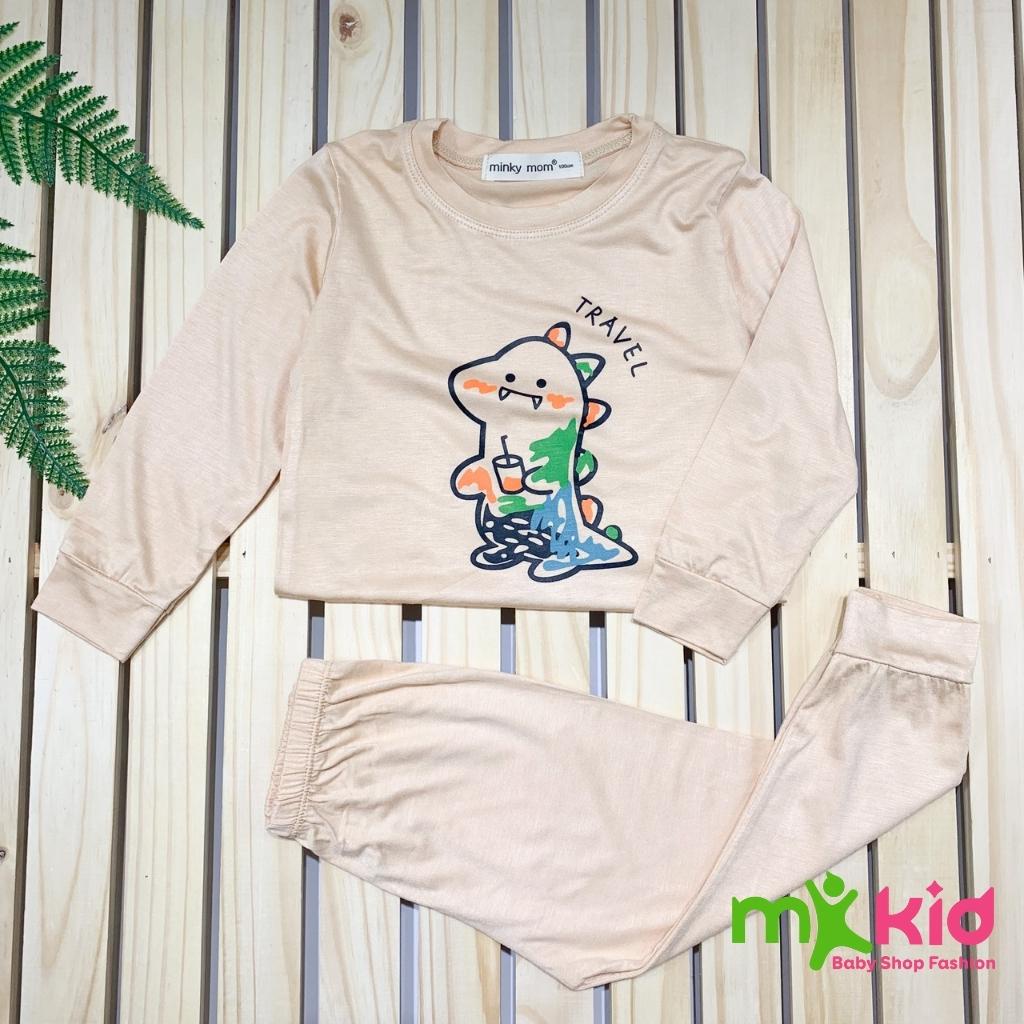 Bộ Thu Đông Dài Tay Cho Bé  Bộ Cotton Dài Tay Minky Mom Cho Bé Trai Bé Gái Với Họa Tiết Siêu Dễ Thương