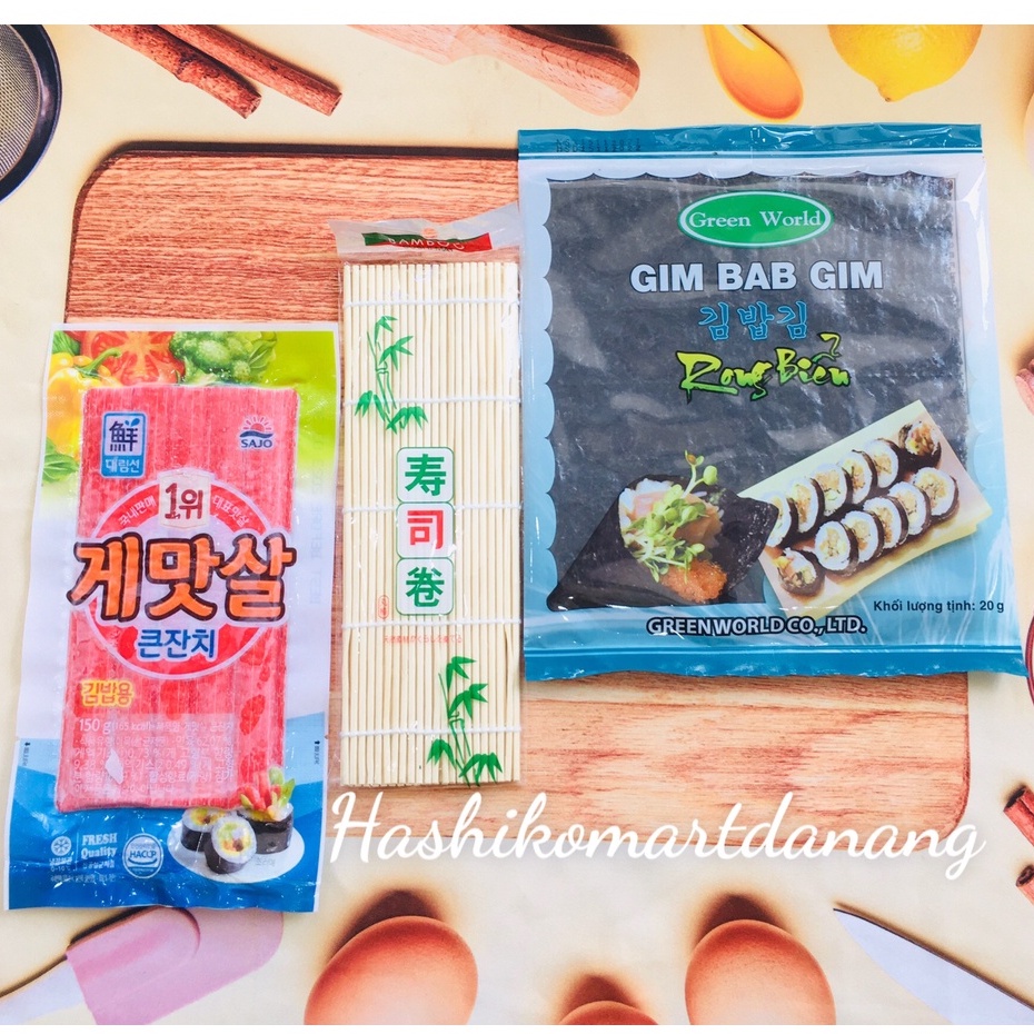 Combo làm kimbap, cơm cuộn