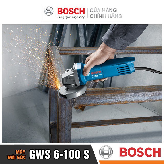 [CHÍNH HÃNG] Máy Mài Góc Bosch GWS 6-100 S (100MM-710W), Giá Đại Lý Cấp 1, Bảo Hành Tại Các TTBH Toàn Quốc
