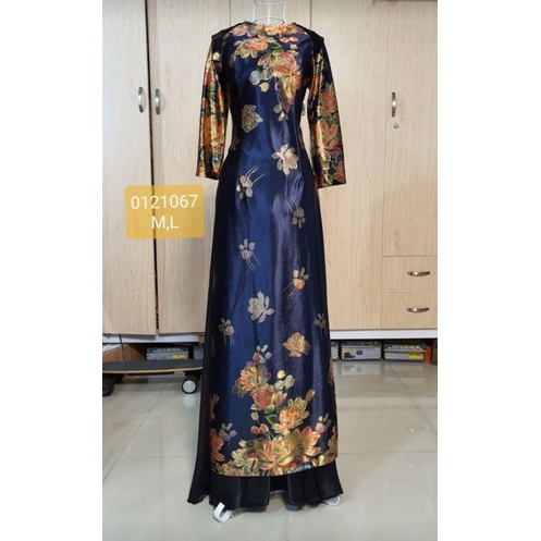 Áo dài nhung kim sa trẻ