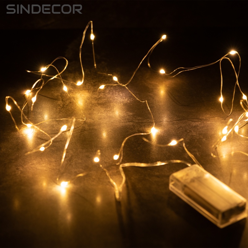 Đèn Led đom đóm - Led Fairylight trang trí nhà cửa, đạo cụ chụp ảnh dài 1-3 mét - Sindecor- SI03